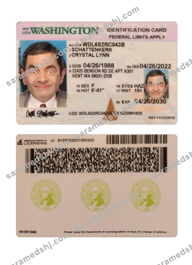 USA Washington ID card 2022-present